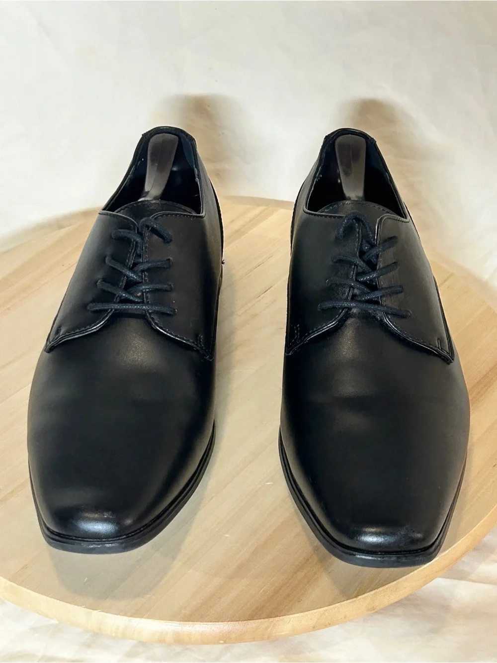 Calvin Klein Men's Black Brodie Lace-Up Dress Oxfords US 10